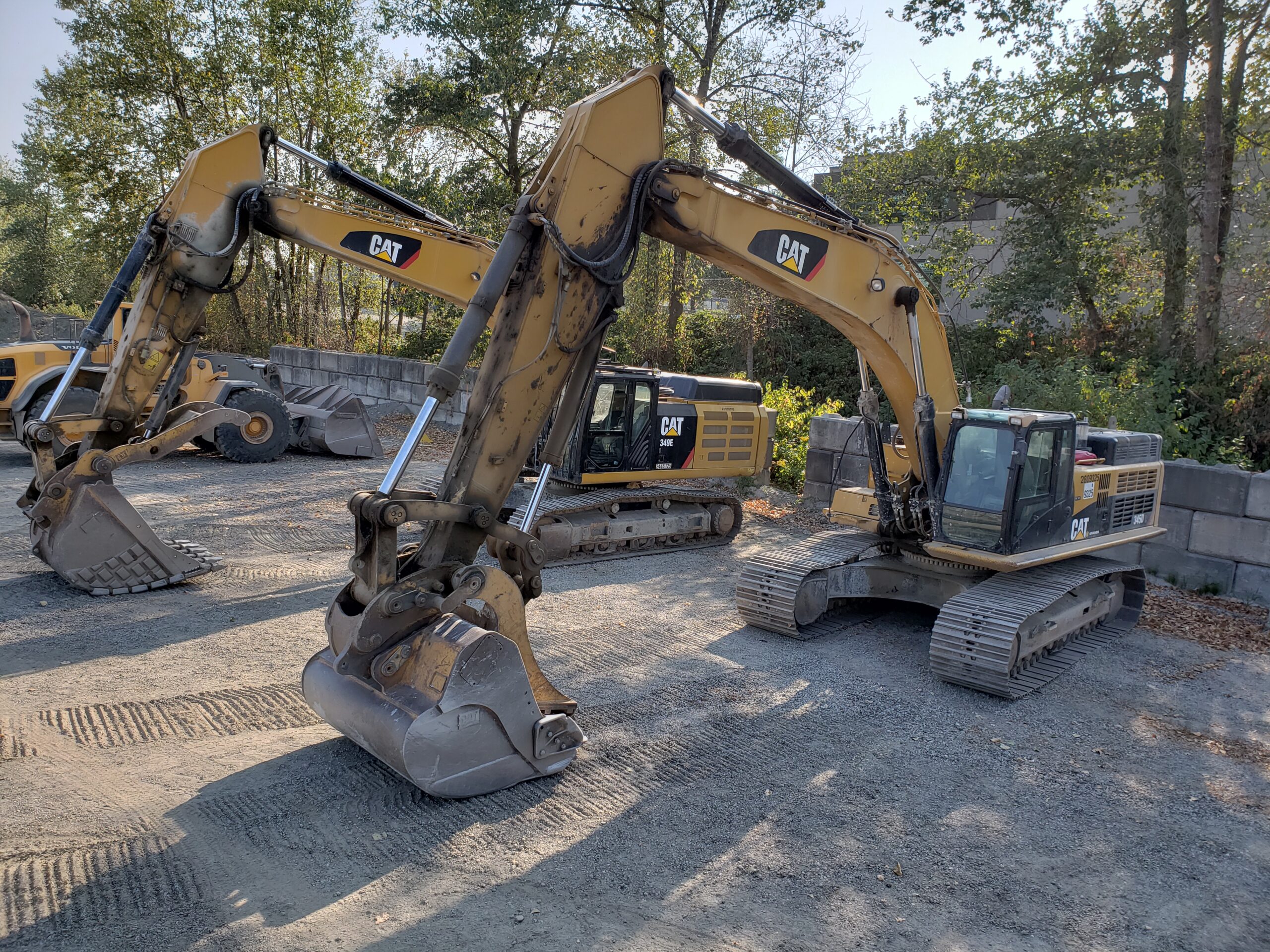 Heavy equipment industrial site
