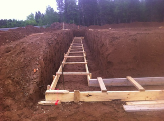 Foundation dig Fraser Valley